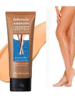 lakerain Leg Makeup Waterproof No Transfer,Leg Makeup Lotion,Leg and Body Scar Cover up Makeup,Long Last Body Foundation 3# Bronze, 4 fl oz  - Image 1