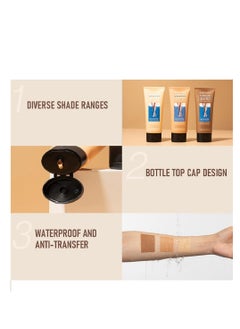 lakerain Leg Makeup Waterproof No Transfer,Leg Makeup Lotion,Leg and Body Scar Cover up Makeup,Long Last Body Foundation 3# Bronze, 4 fl oz  - Image 2