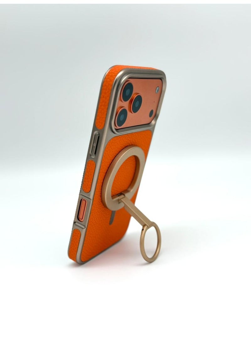 general 3-in-1 Magnetic Phone Ring Holder & Adjustable Kickstand – MagSafe Compatible 360° Rotation Grip for iPhone & Android – Slim Foldable Finger Ring Stand (Matte Black/Gunmetal) - Image 4