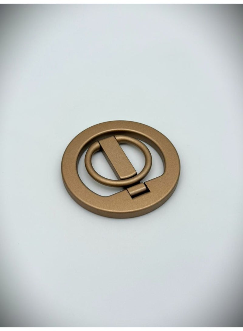 general 3-in-1 Magnetic Phone Ring Holder & Adjustable Kickstand – MagSafe Compatible 360° Rotation Grip for iPhone & Android – Slim Foldable Finger Ring Stand (Matte Black/Gunmetal) - Image 2