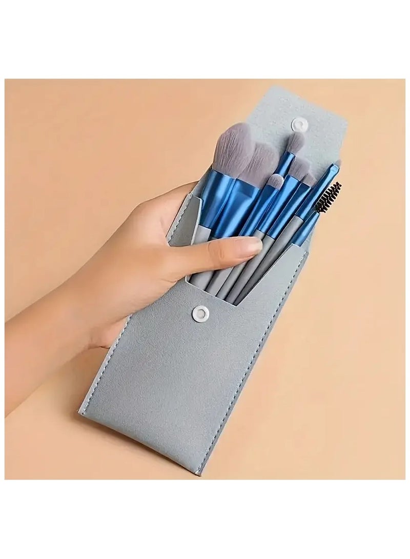 ام كي مجموعة فرش مكياج احترافية مضادة للحساسية - شعيرات نايلون للأساس، البلاش، البودرة وظلال العيون - جميع أنواع البشرة - Image 1