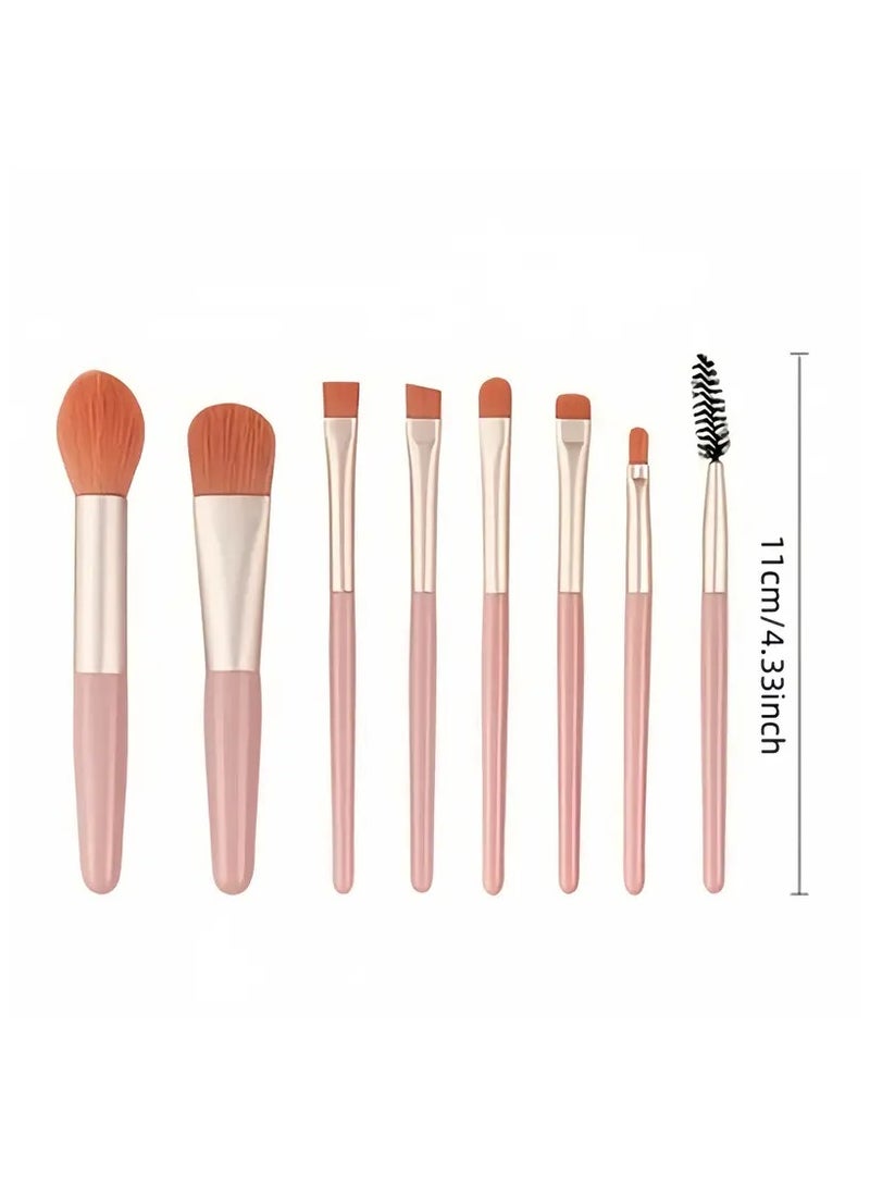 ام كي مجموعة فرش مكياج احترافية مضادة للحساسية - شعيرات نايلون للأساس، البلاش، البودرة وظلال العيون - جميع أنواع البشرة - Image 5