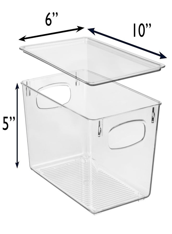 CLEARSPACE ClearSpace Plastic Pantry Organization and Storage Bins with Lids Perfect Kitchen Organization or Kitchen Storage Fridge Organizer, Refrigerator Organizer Bins, Cabinet Organizers - Image 4