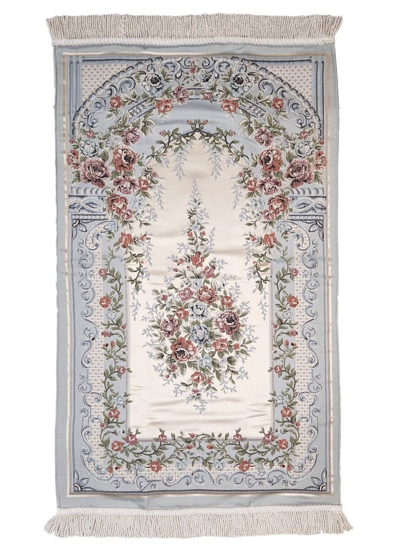 Museum - Turkish Prayer Mat Hala Blue With Gift Box 68 x 115cm - Image 1
