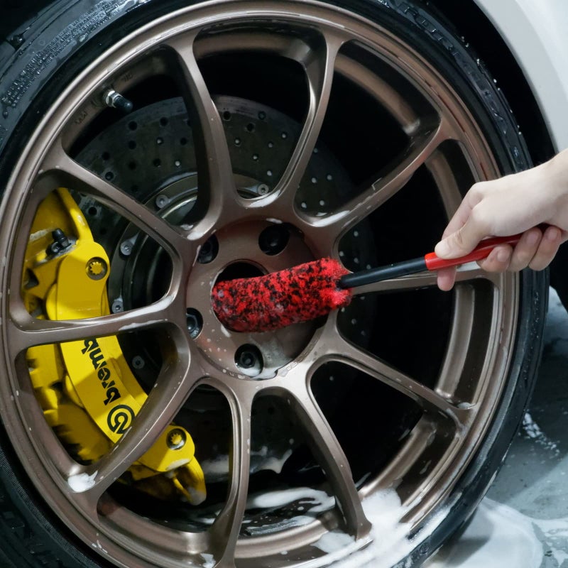 BYTTME Wheel Brushes for Cleaning Wheels (4 Pro Pack)- 2X Soft Wheel Cleaning Woolies Brush, Detailing Brush and Stiff Tire Brush, Scratch Free Durable Car Wheel Rim Brush Kit for Car Rim and Tire Detailing - Image 2