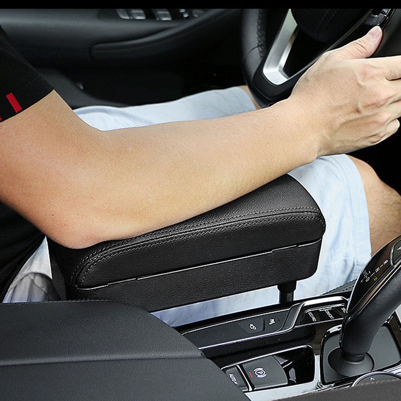 Car Armrest Support Adjustable Height Elbow Rest Cushion Arm Rest Box Pad Center Console Storage Organizer - Image 5