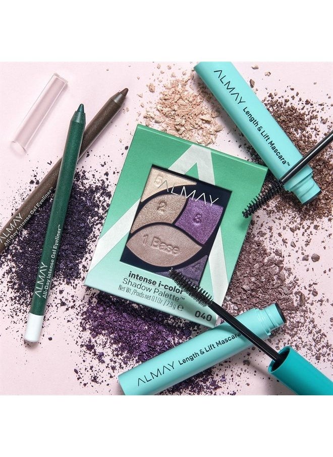 Eyeshadow Palette, Longlasting Eye Makeup, Primer Enriched with Antioxidant Vitamin E, Hypoallergenic, 040 Green Eyes, 0.1 Oz
