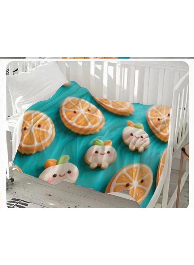 general Baby and children's cartoon flannel thin blanket (warm and comfortable, suitable for sleep, game use) 70cm*100cm - Image 2