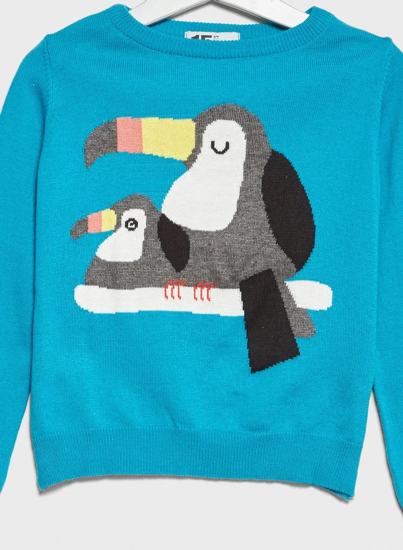 Fifteen Minutes Little Parrot Sweaters