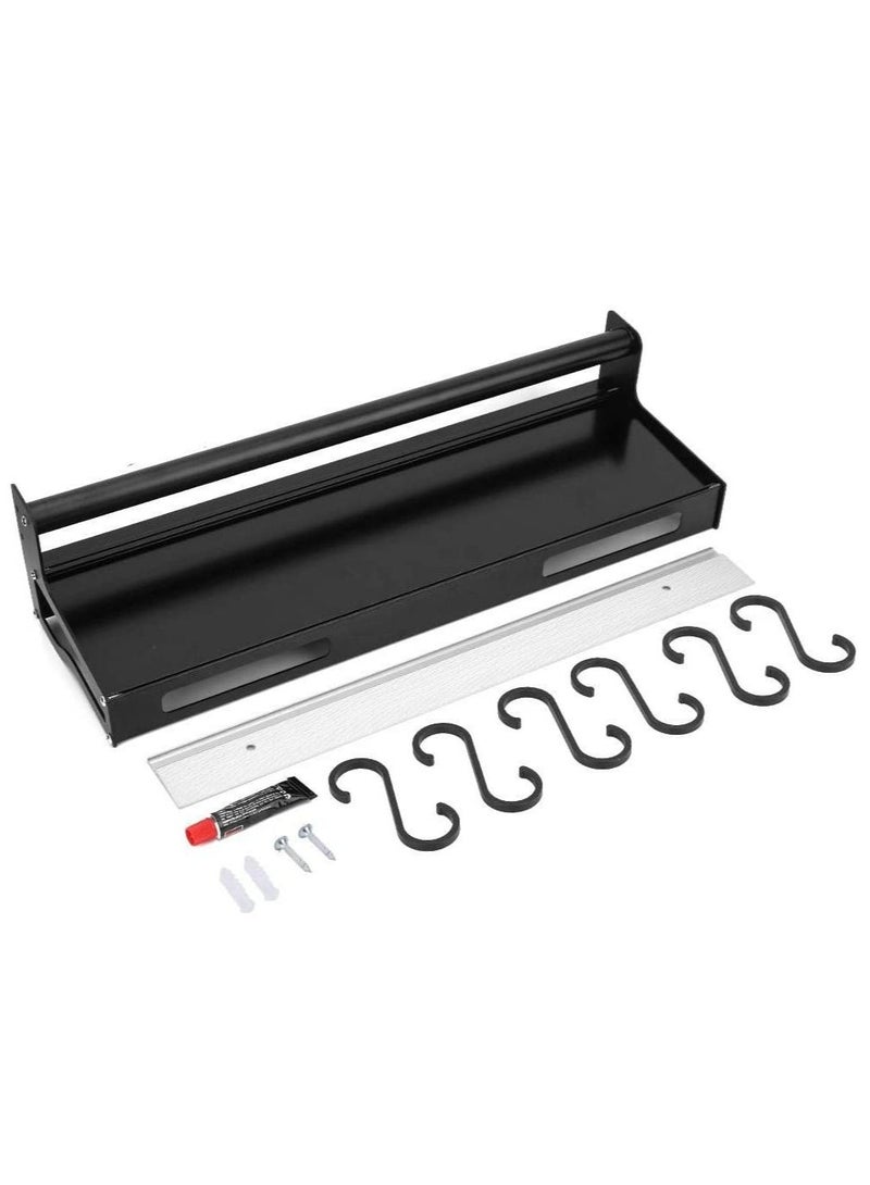 DubaiGallery Kitchen Organizer 3 Tier Spice Holder Spice Rack 3 Tier Spice Rack easoning Rack Kitchen Shelf Kitchen Utensils For Restruant(Kitchen shelf with pole)