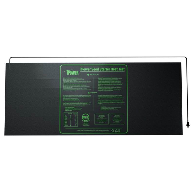 iPower 48" x 20" Waterproof Durable Seedling Heat Mat Warm Hydroponic Plant for Indoor Gardening Germination Starting - Image 1