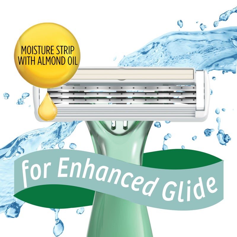 BIC Soleil 3 Escape Scented Women's Disposable Razors, 3 Blades, Comfortable Shave, Lavender & Eucalyptus Scented Handle Shaving Razors for Women, 4 Count - Image 4