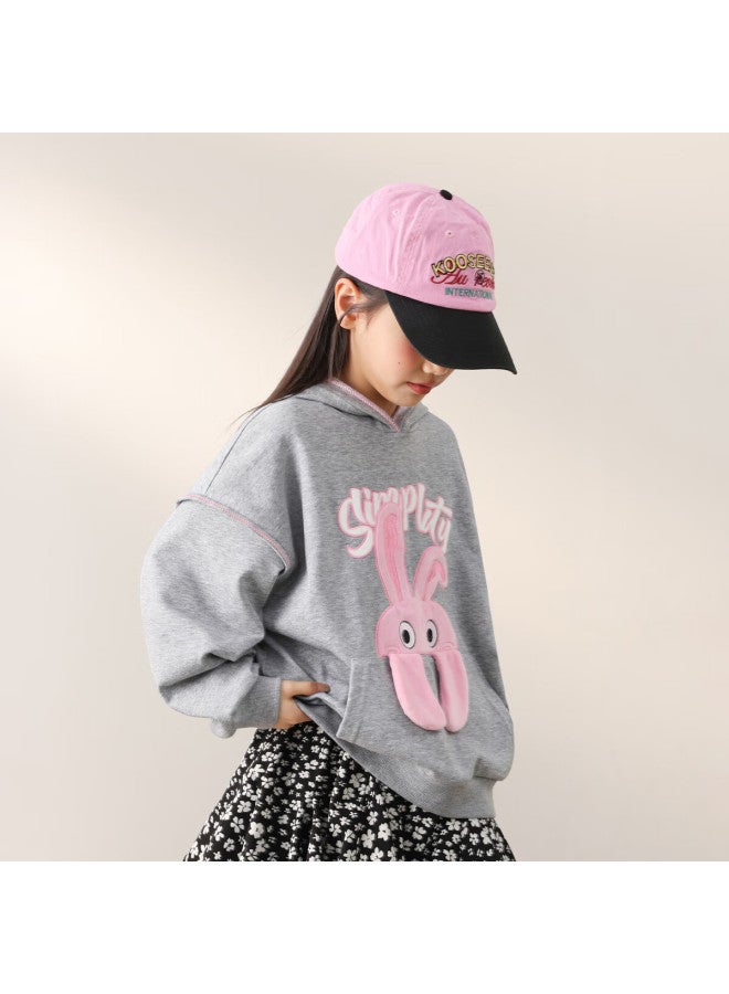 Luson Chen Dazhu Girls' Hooded Sweatshirt Spring Autumn Cute Cartoon Children's Thin Top - Image 2