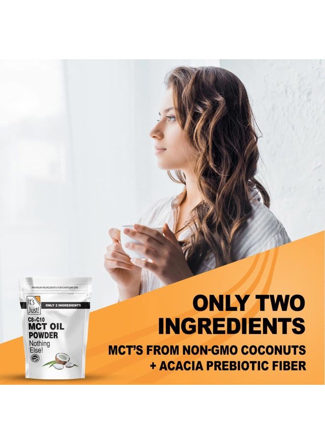 It's Just! It's Just - MCT Oil Powder w/Prebiotic Fiber (1.5lbs) 70% C8 + 30% C10, Fast Fuel for Body & Brain Health, Keto Coffee Creamer, Non-GMO, Heavy Metal Tested - Image 4