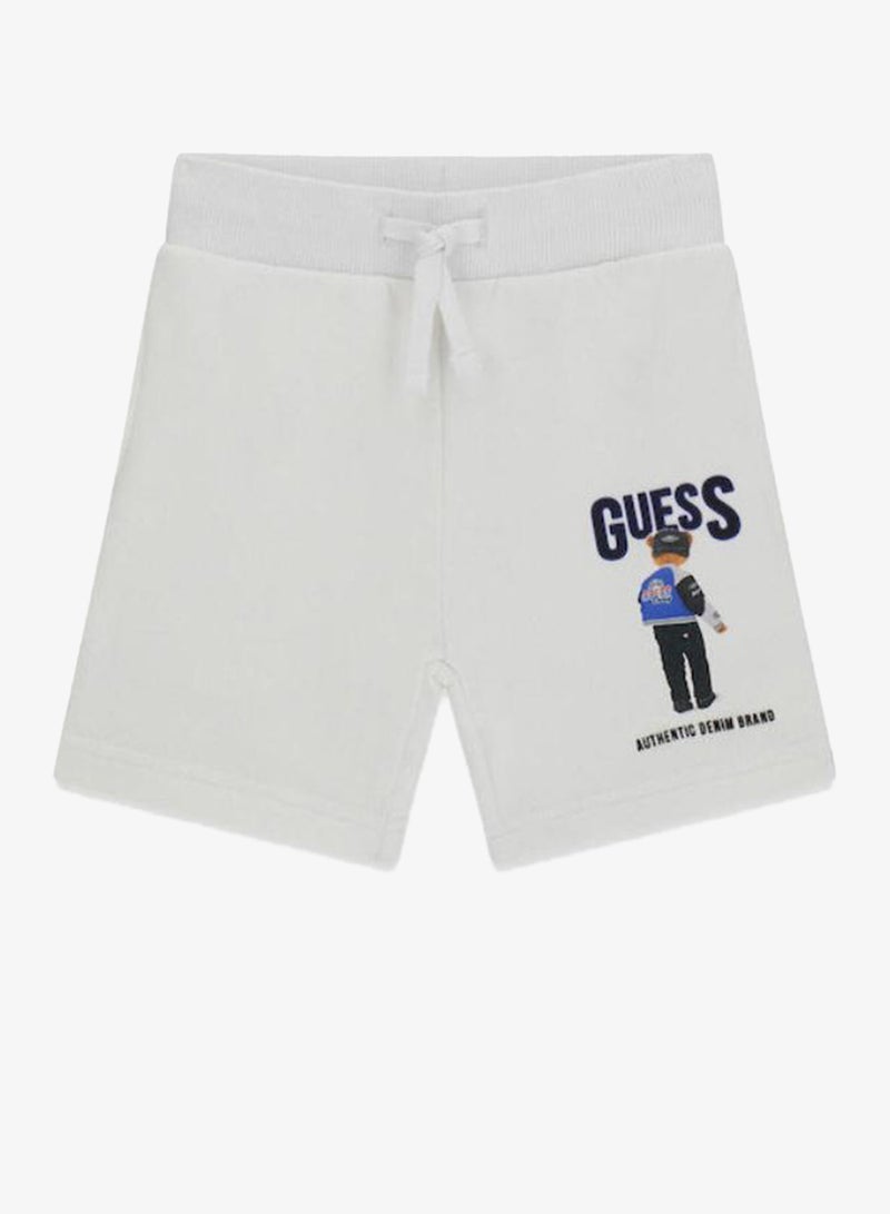 GUESS Infant Graphic Drawstring Shorts - Image 1