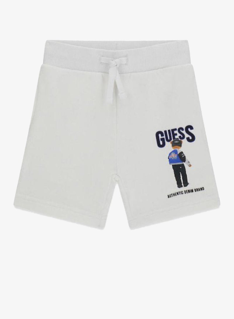 GUESS Infant Graphic Drawstring Shorts - Image 3