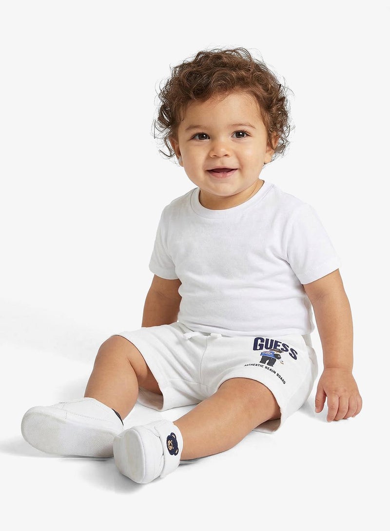 GUESS Infant Graphic Drawstring Shorts - Image 1