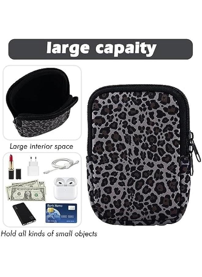 Generic - Water Bottle Pouch Cup Accessories for Women Quencher Adventure IceFlow 20oz 30oz 40oz Tumbler Pouch with Handle Running Pouch Bag for Cards Keys(Leopard) - Image 1