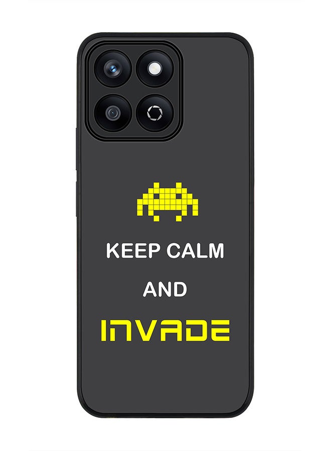 Stylizedd For Honor X7c 4G Case,Slim fit Camera Protection, Shockproof Thin Phone cover  - Keep Calm And Invade - Image 1
