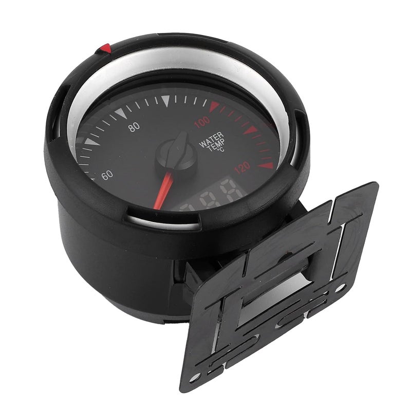2.5 Inch Water Temperature Gauge Water Temp Meter 40 to 120 Celsius for 12V DC Car, LCD Display with LED Backlit Dial and Needle Pointer, Shockproof and Stainless Steel Housing - Image 4