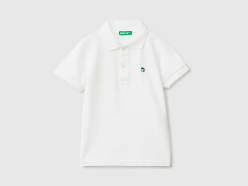 UNITED COLORS OF BENETTON Short sleeve polo in organic cotton