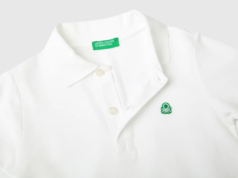 UNITED COLORS OF BENETTON Short sleeve polo in organic cotton