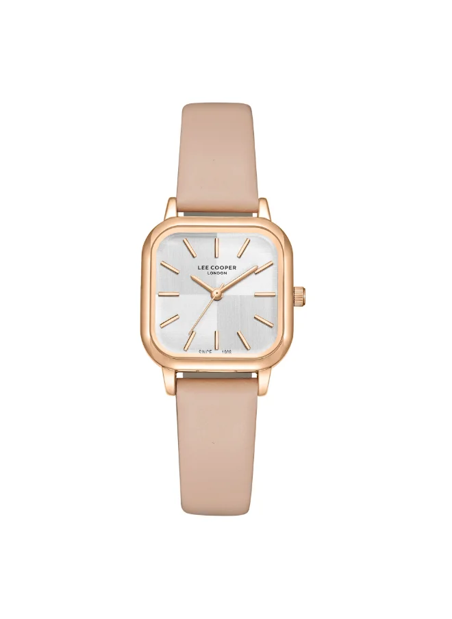 Lee Cooper Women's Analog Display Watch With Pink Leather Strap - LC08152.438