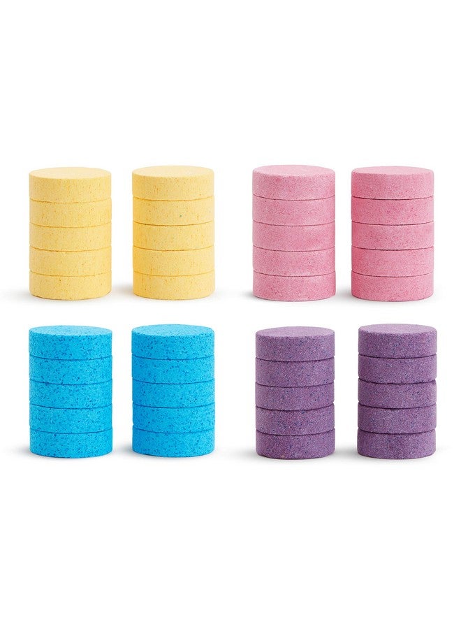 مونشكين ® أقراص ألوان مائية مرطبة للاستحمام من Color Buddies™، عبوة من 40 قرصًا، باللون الأصفر/الوردي/الأزرق/الأرجواني - Image 1