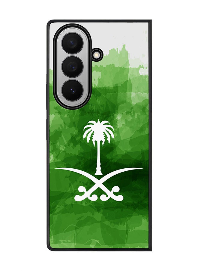 Stylizedd For Samsung Galaxy Z Fold7 Case,Slim fit Camera Protection, Shockproof Thin Phone cover  - Saudi Emblem