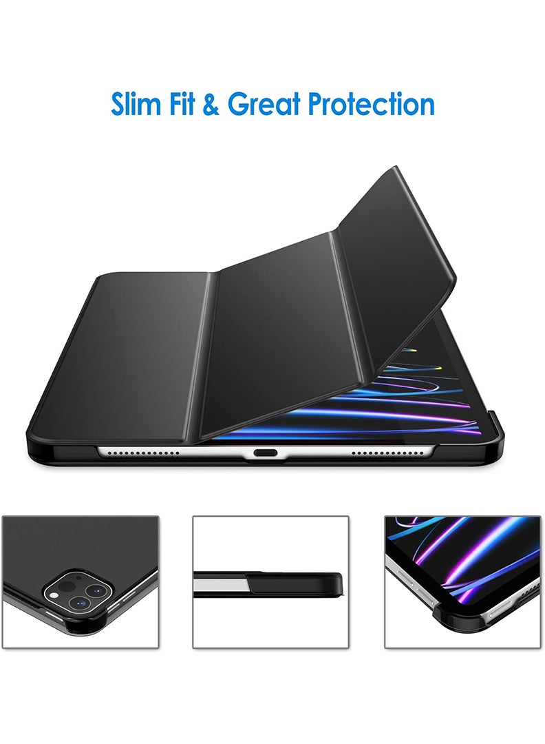 Theodor Protective Flip Case For Apple iPad Pro 12.9 With Trifold Stand Auto Wake Sleep Shockproof Cover Two kids ago copy - Image 3