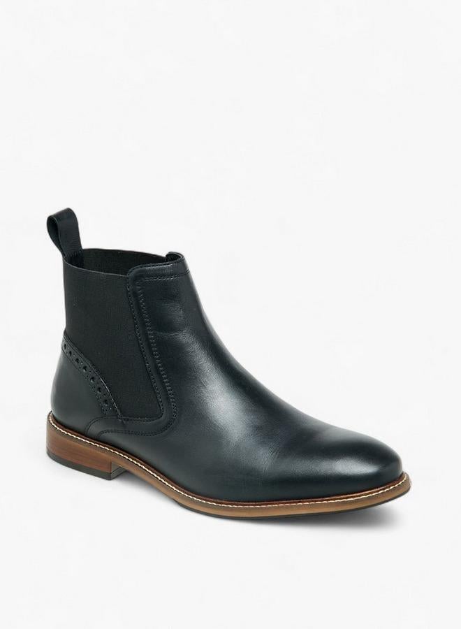 DUCHINI Men Leather Chelsea Boots - Image 1