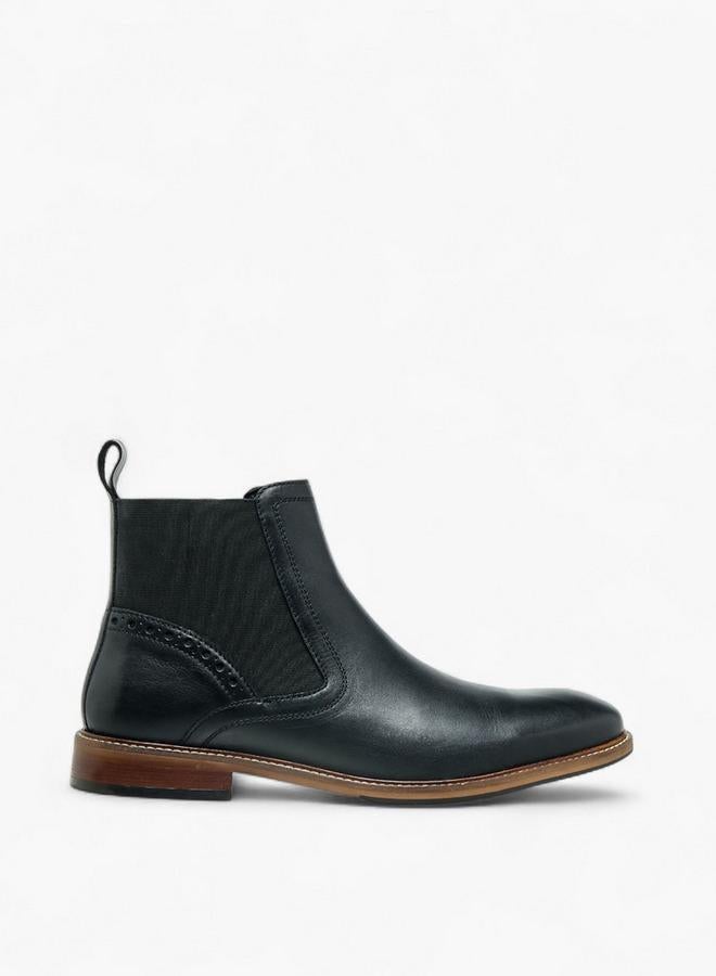 DUCHINI Men Leather Chelsea Boots - Image 3