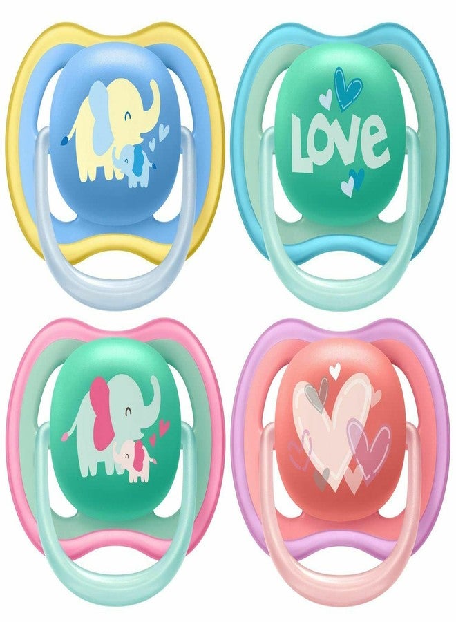 Philips Avent Ultra Air Pacifier, 18+ Months, 4 Pieces SCF349/16 - Image 1