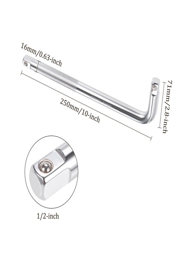 Kozelo Breaker Bar - [1/2 Inch Drive] L Shape Socket Wrench Extension for Car Mechanical Equipment Repair Use, CR-V Steel - Image 3