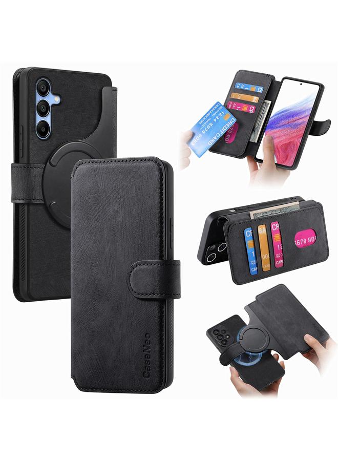 The Bros Case For Samsung Galaxy A16 MagSafe RFID Anti-theft Retro Leather Phone Case