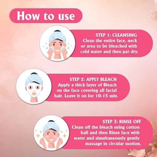Pink Root Fruit Bleach Cream with Activator 1Kg, for Instant Fairness of Skin, Reduces Dark Spots & Gives the face Soft, Radiant & Luminous Effect|| Bleach Cream For All Skin Types - Image 4