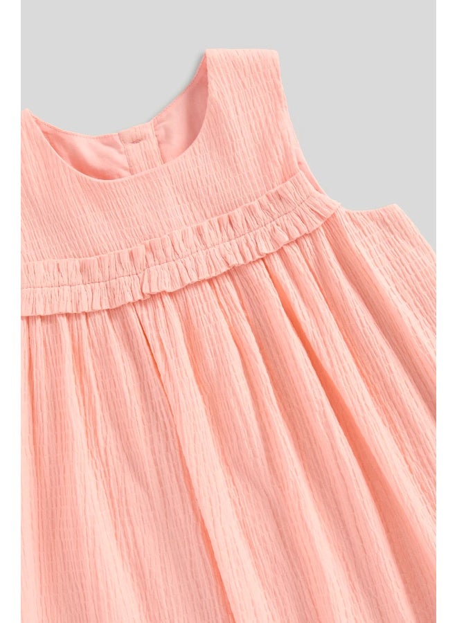 mothercare Textured Ruffle Dress - Image 3