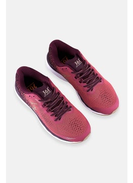 361 Degrees Women Wide Meraki 3 Lace Up Training Shoes, Rose  - Image 4