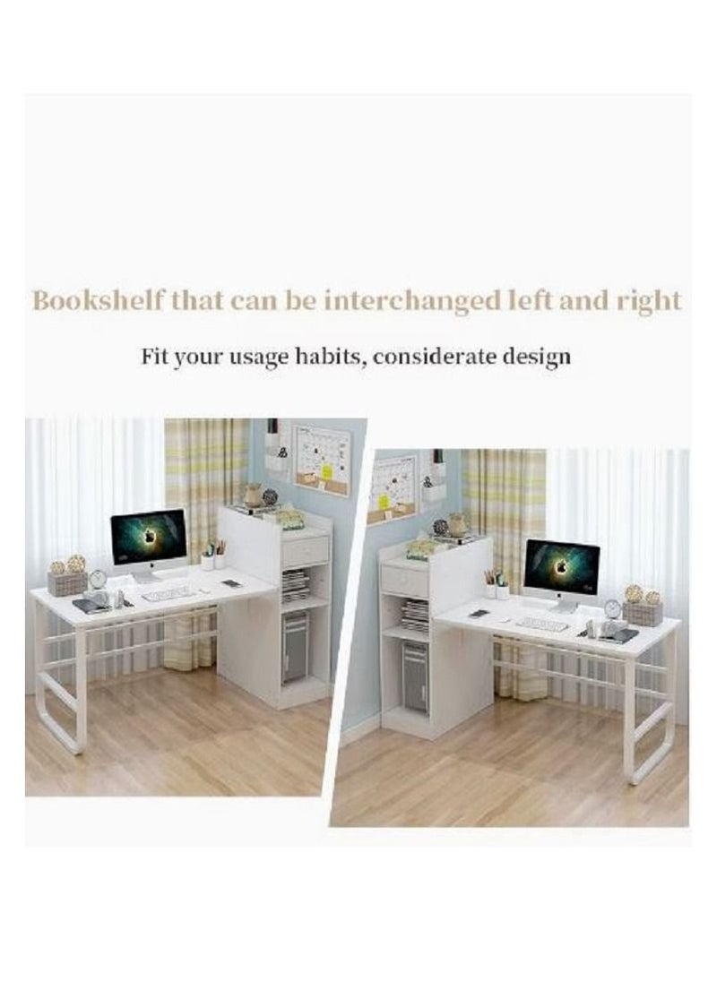 AGD - Study Table Computer Desk with Bookcase 110x60x110cm - Image 1