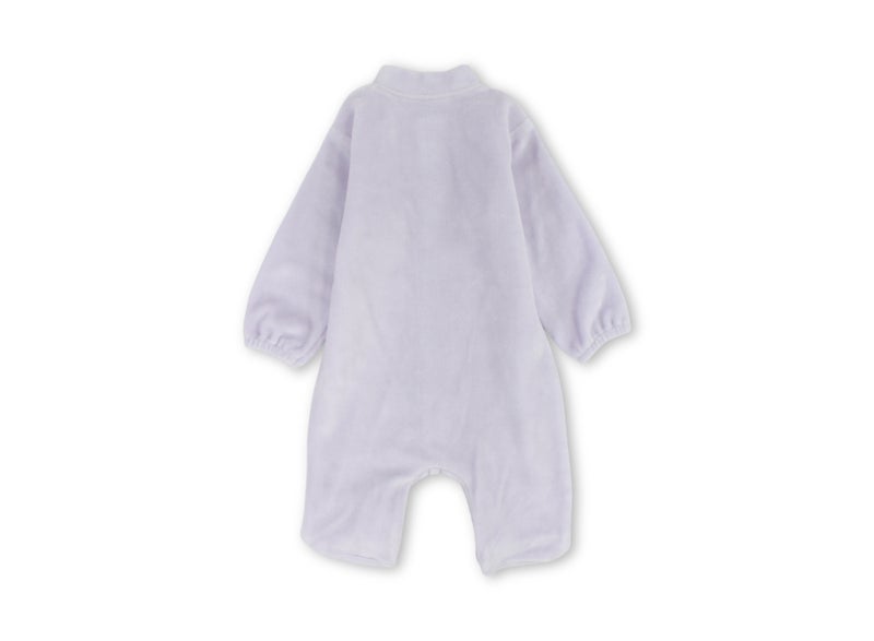 Berceau 9106 Baby Girls Velvet Long-Sleeved One-Piece – Lilac with Lavender Branch Design - Image 3