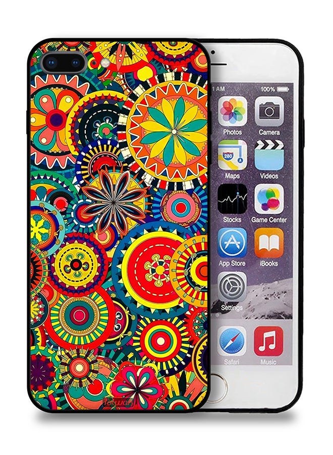 Tolwak Apple iPhone 8 Plus Protective Case Colorful Mandala Pattern - Image 1