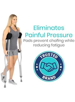 Arabest Sheepskin Crutch Pads & Hand Grips: Comfortable, Breathable, Machine Washable Padding for Adults - Premium Covers for Crutches, Armpits - Latex-Free & Safe  - Image 5