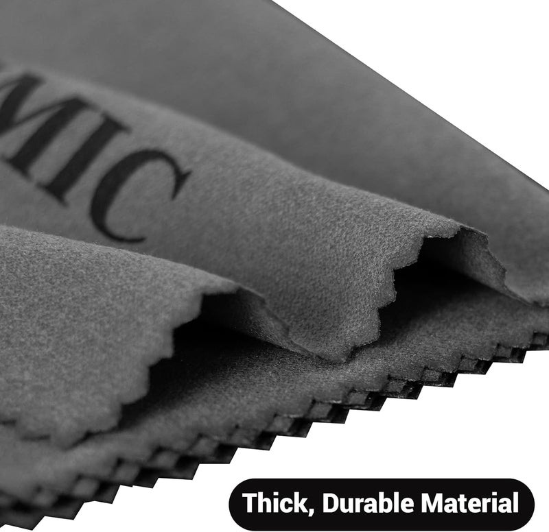 PINGMIC Silicon Lint Free Microfiber Gun Cleaning Cloths, 12"x12" - Reusable Metal Surface Wipes, Polishing Cloth for Guns, Knives - 2 Pack - Image 3