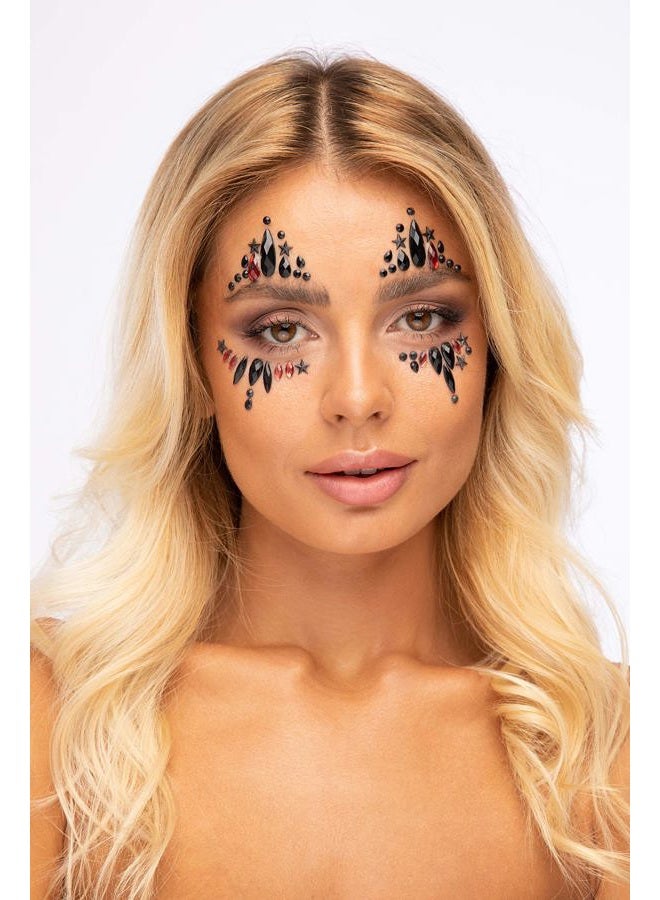 Moon Terror Face Jewels by Moon Terror - Festival Face Body Gems, SFX Make up, Crystal Make up Eye Glitter Stickers, Temporary Tattoo Jewels, Special Effects Make up (Freak Show)  - Image 5