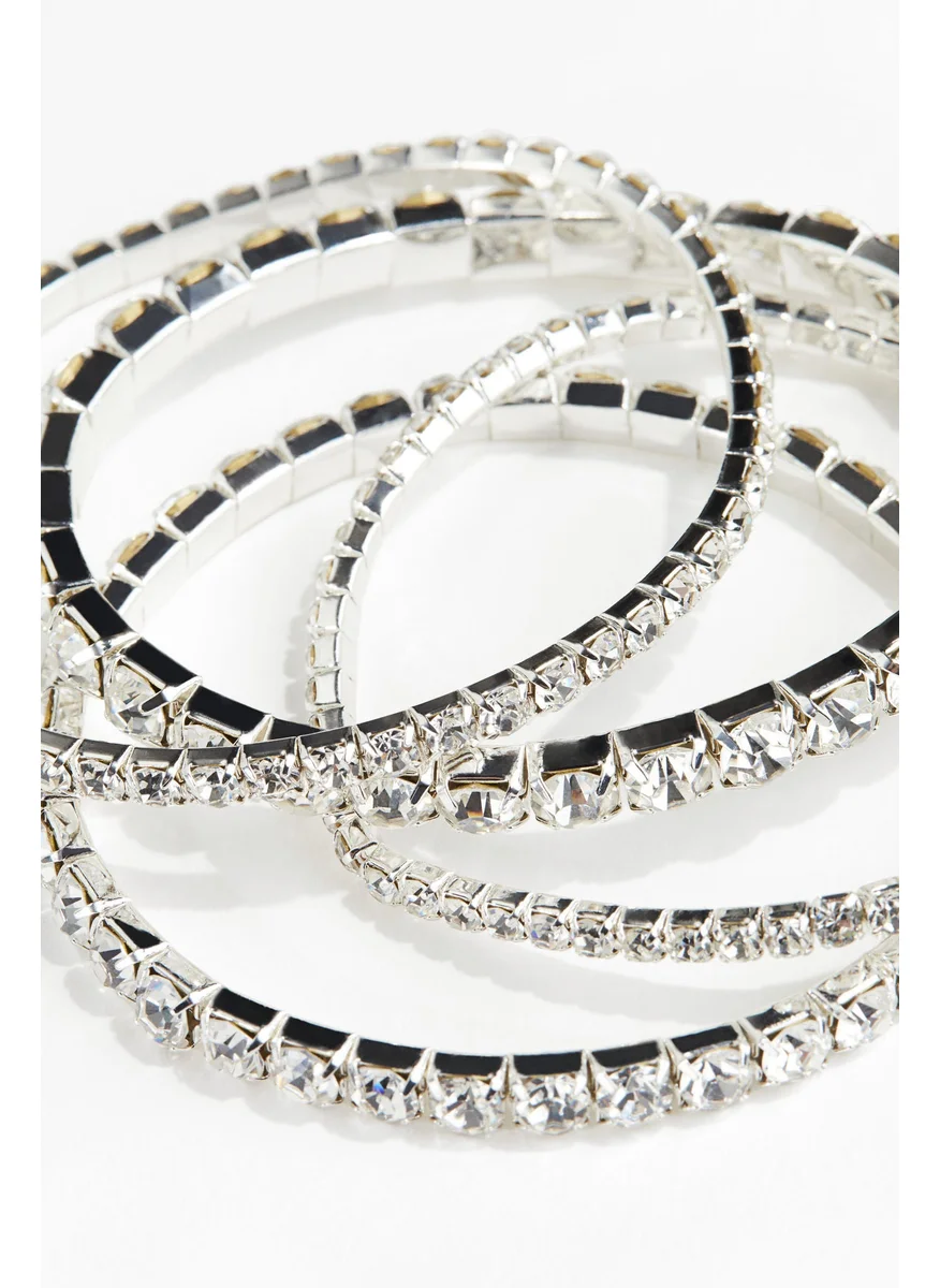 اتش اند ام 4-Pack Rhinestone Bracelets