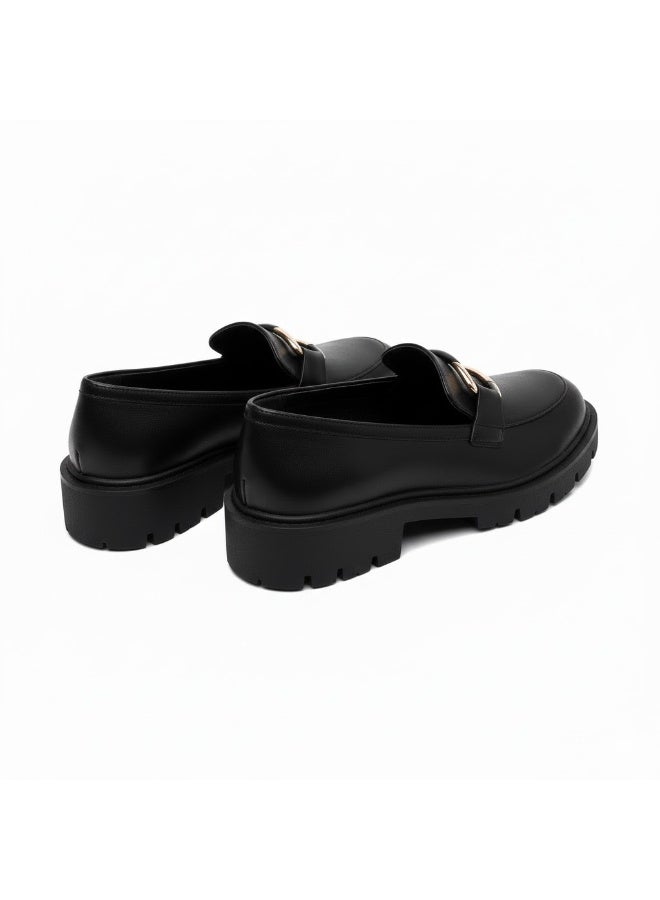 Stylish chunky loafer with a sleek design and metal buckle - available in various colors and sizes - Image 3