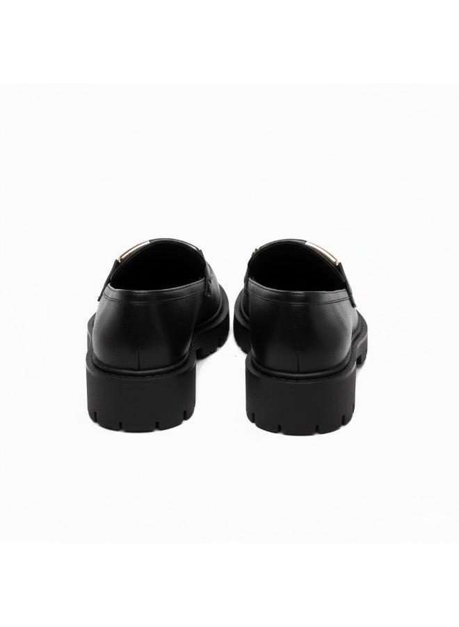Stylish chunky loafer with a sleek design and metal buckle - available in various colors and sizes - Image 4