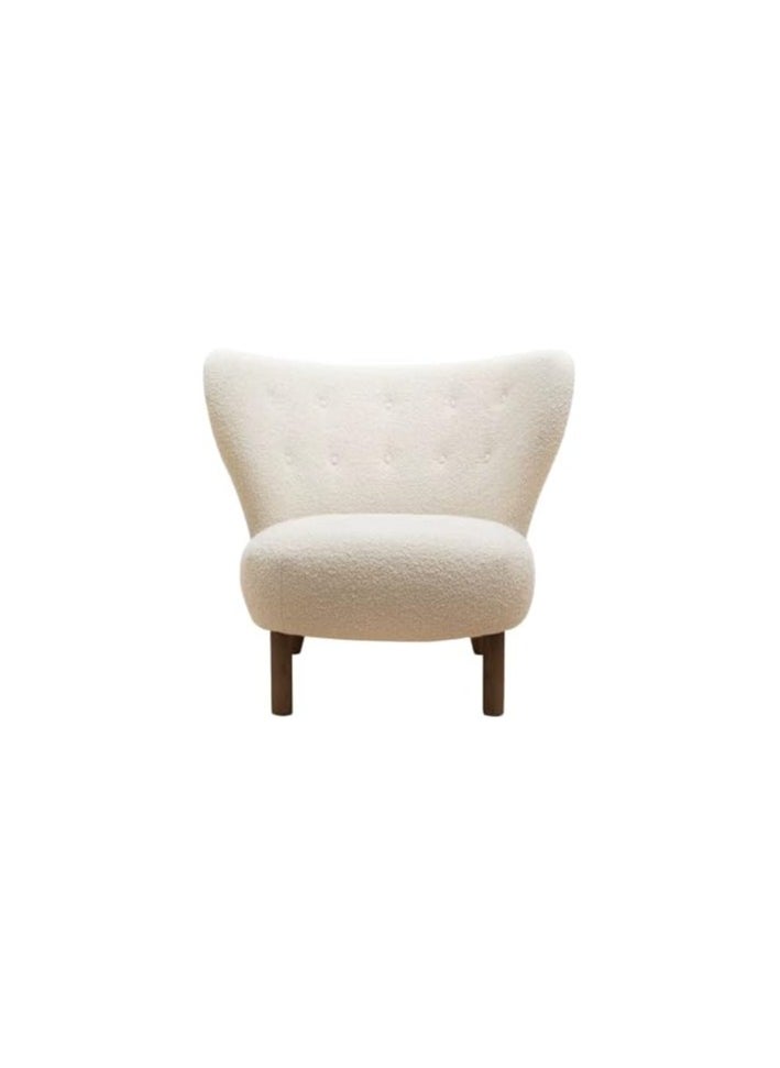 Neo Front Neo Front Wool Sofa Chair Single Seat Living room Sofa Fabric Arm chair Sofa, White 869  - Image 1