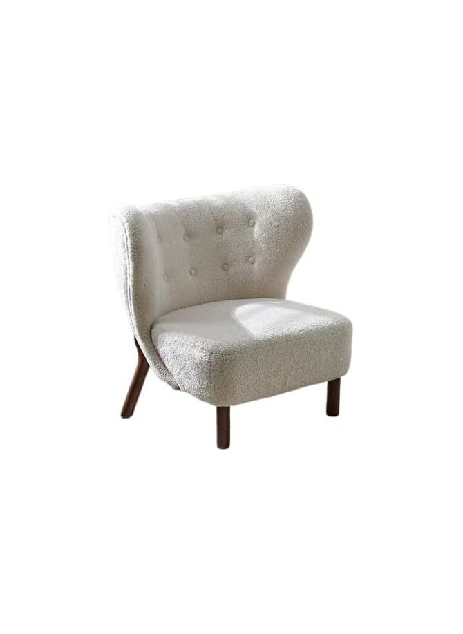 Neo Front Neo Front Wool Sofa Chair Single Seat Living room Sofa Fabric Arm chair Sofa, White 869  - Image 3