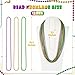 Huskein 12 PCS Mardi Gras Beads Necklaces 33 3 Colors Beads Accessories Bulk Carnival Purple Green Gold Party Supplies Carnival Beads Necklace Accessories for Masquerade Holiday Party Favors Decorations - Image 4